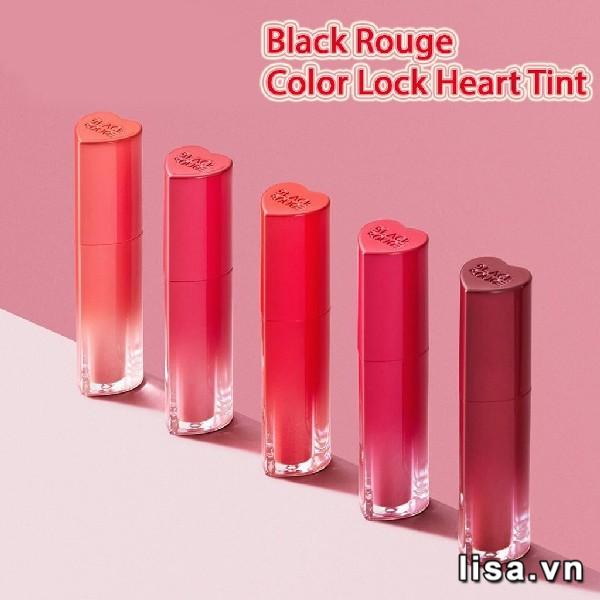 Thiết kế Black Rouge Color Lock Heart Tint H01 hình trái tim xinh xắn