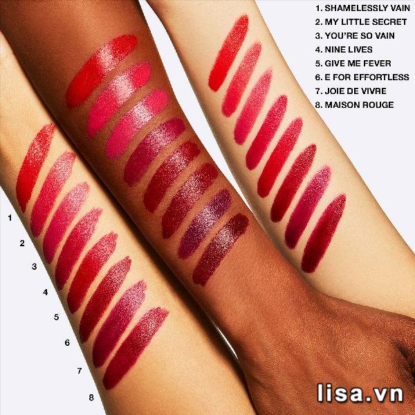 Bảng màu Powerful Red Swatches