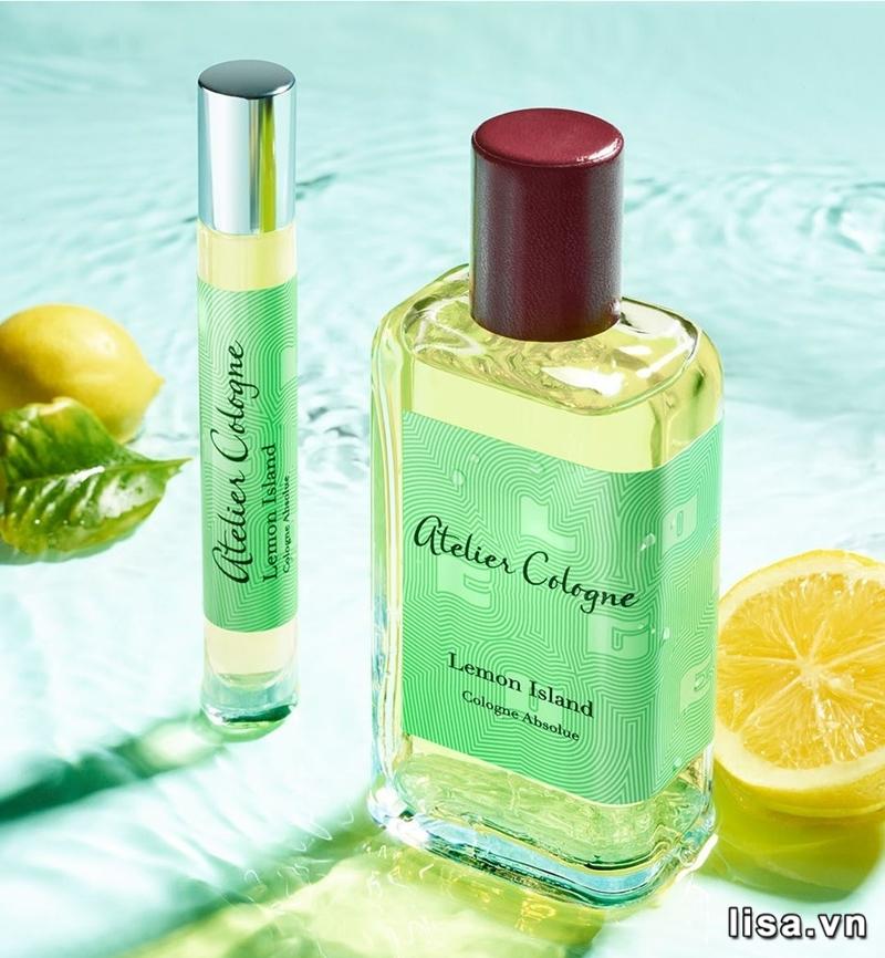 Chai nước hoa mùa hè cho nữ Atelier Cologne Lemon Island Cologne Absolue mang hương cam chanh mát lạnh cho ngày hè thêm sảng khoái